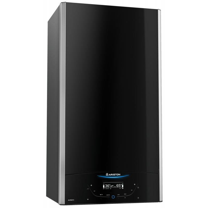 Котел газовый Ariston Alteas X 30 CF NG (30 кВт) двухконтурный с открытой камерой сгорания Котел газовый Ariston Alteas X 30 CF NG (30 кВт) двухконтурный с открытой камерой сгорания