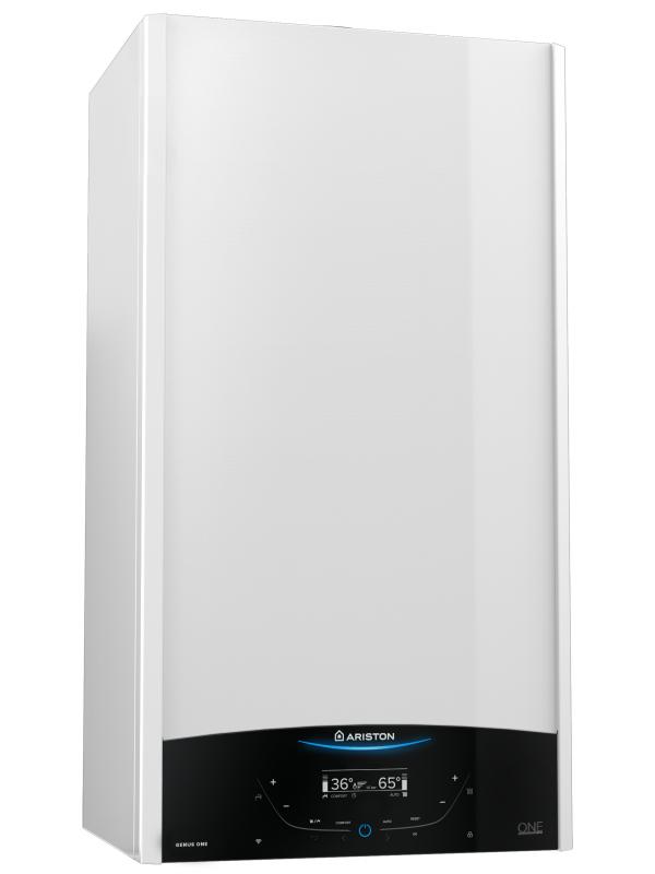 Котел газовый Ariston Genus One System 30 (30 кВт) конденсационный одноконтурный с закрытой камерой Котел газовый Ariston Genus One System 30 (30 кВт) конденсационный одноконтурный с закрытой камерой