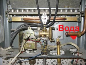 газовая колонка тухнет