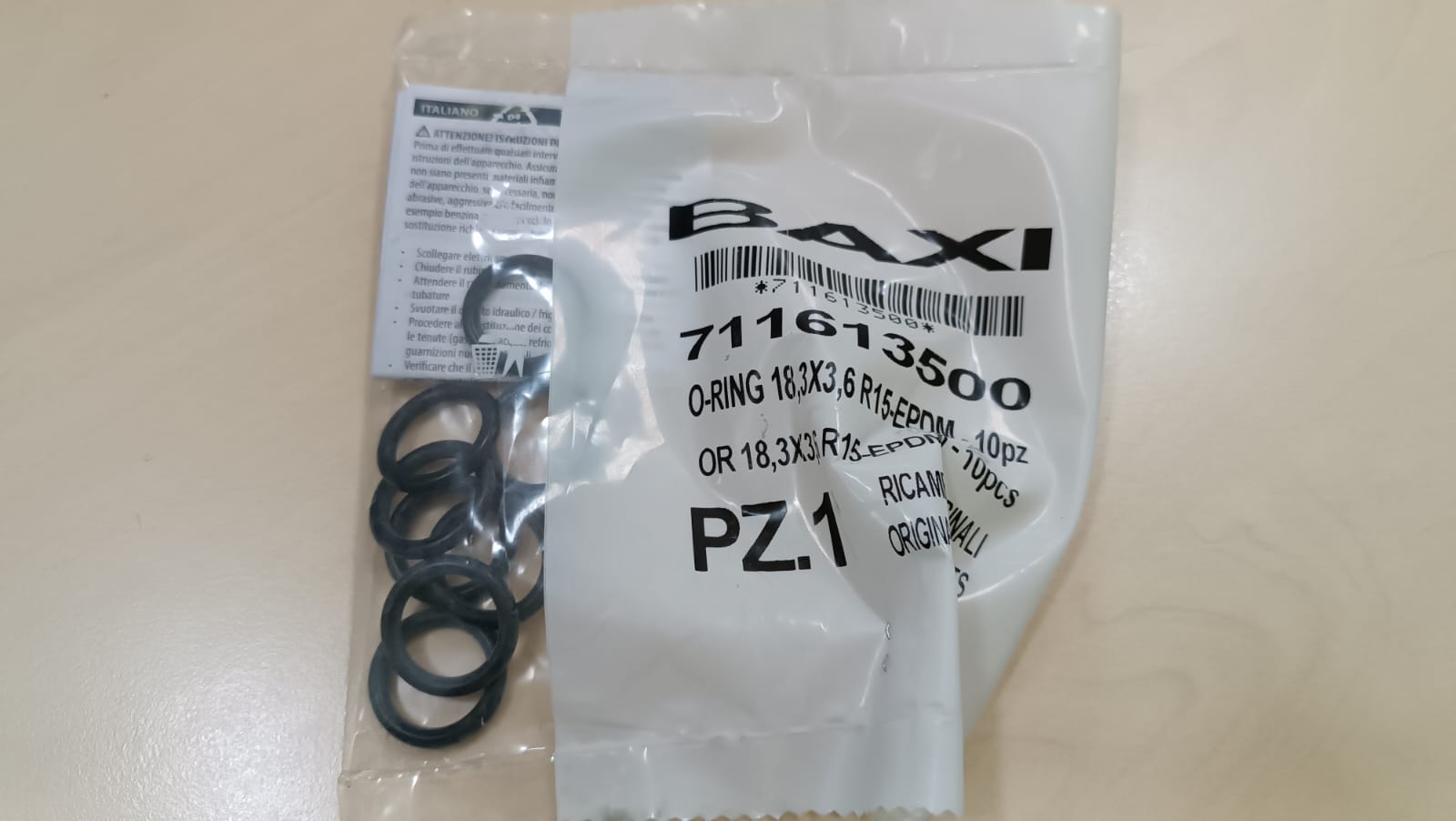 711613500 Уплотнение вторичного теплообменника BAXI Eco Four 711613500 Уплотнение вторичного теплообменника BAXI Eco Four
