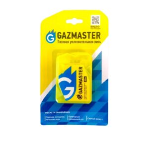 Газовая уплотнительная нить"GAZMASTER" 50м бокс, блистер