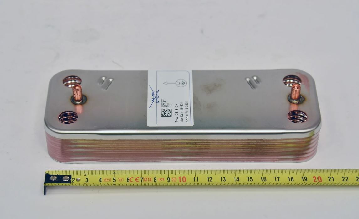 Теплообменник ГВС вторичный 12 пластин BAXI (711612800), Protherm (0020119606), FONDITAL (6SCAMPIA07 Теплообменник ГВС вторичный 12 пластин BAXI (711612800), Protherm (0020119606), FONDITAL (6SCAMPIA07