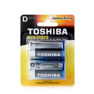 Батарейки Toshiba LR20 (Размер D) ALKALINE BL2(блистер 2 шт)