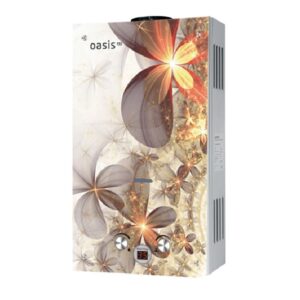 Газовая колонка Oasis Eco B-20(D)/F-20 Бежевые цветы с дисплеем