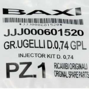 Жиклеры (Сопла) для сжиженного газа комплект 16x0,74 BAXI LUNA (JJJ 601520)