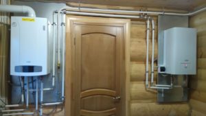 установка настенного газового котла