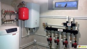 установка настенного газового котла