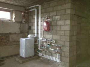 установка напольного газового котла